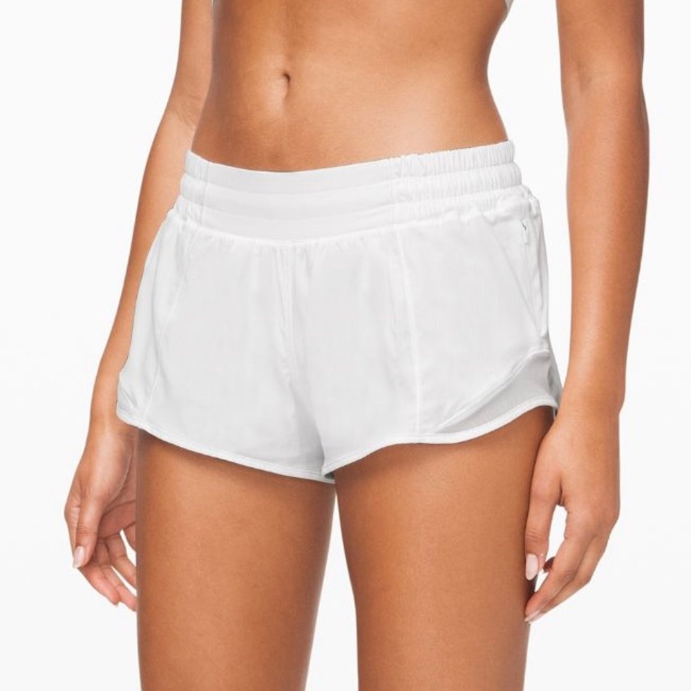Lululemon Hotty Hot Shorts 4 (4in) White